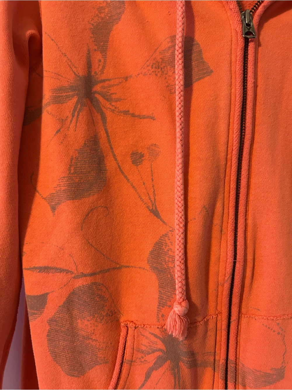 American Eagle Outfitters Coral Zip Hoodie - Picture 2 of 6